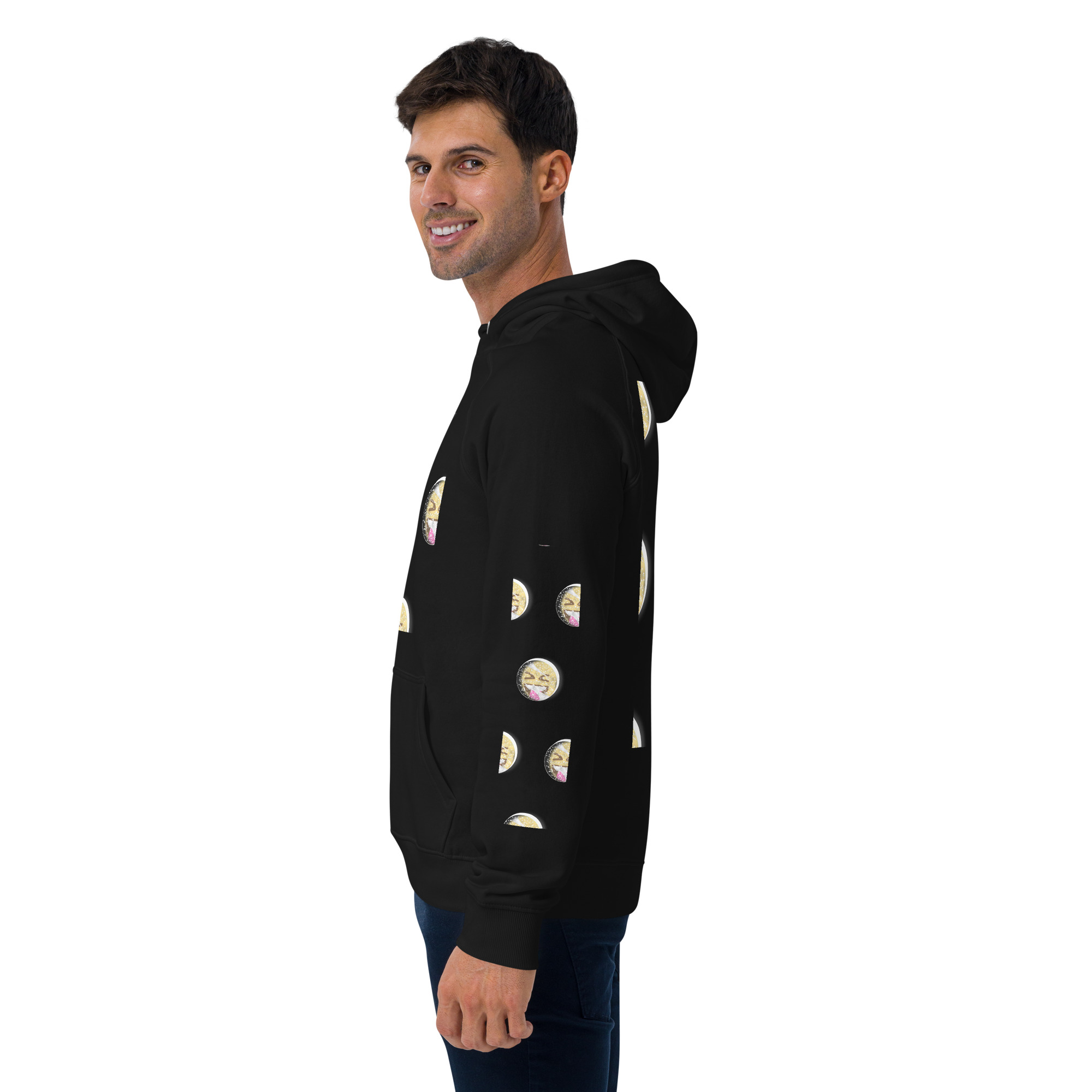 Unisex eco raglan hoodie - Image 6