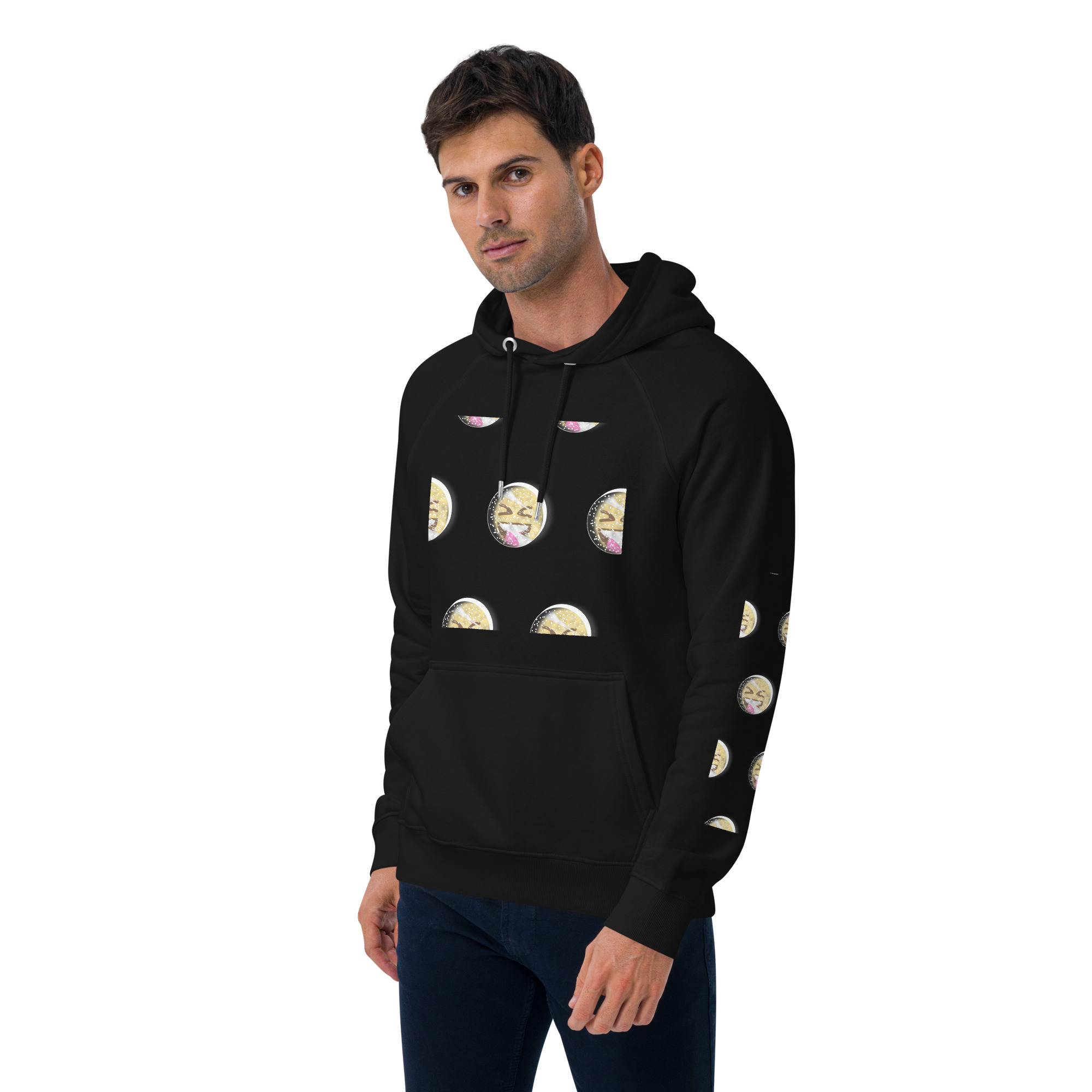Unisex eco raglan hoodie - Image 7