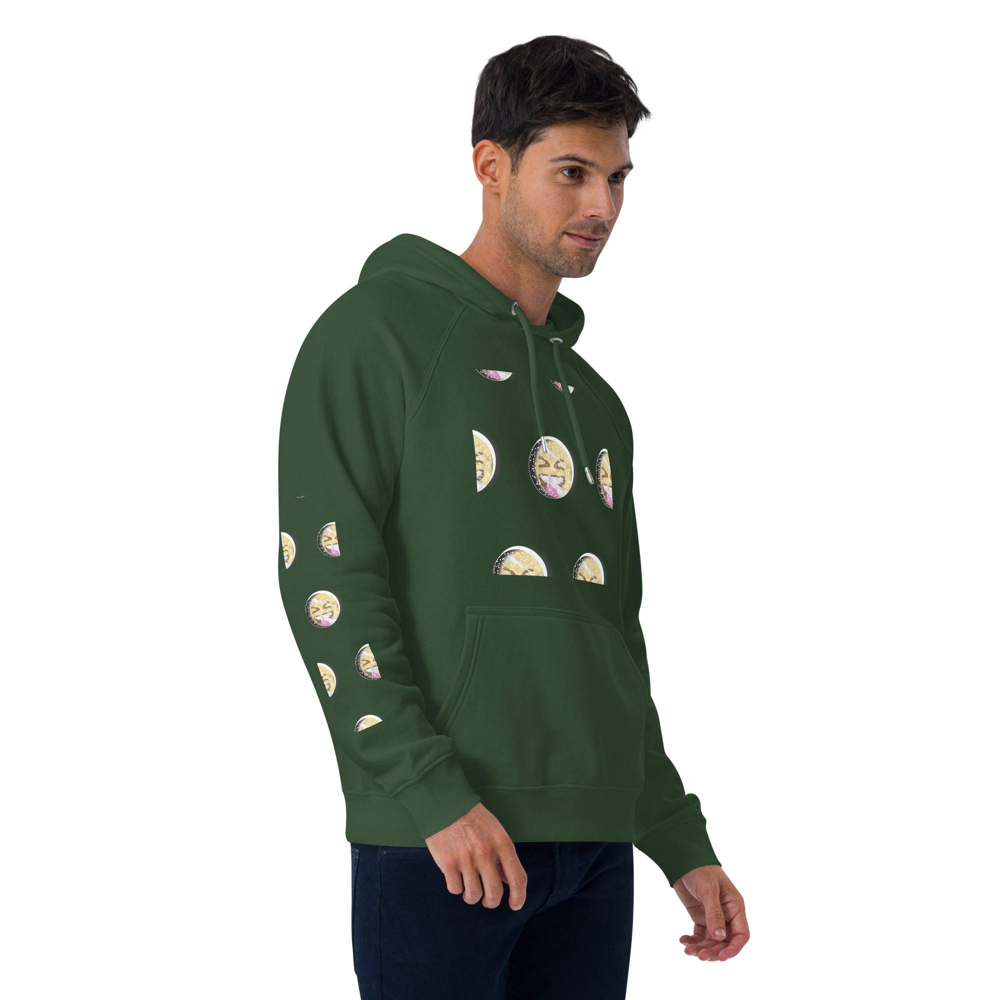 Unisex eco raglan hoodie - Image 36