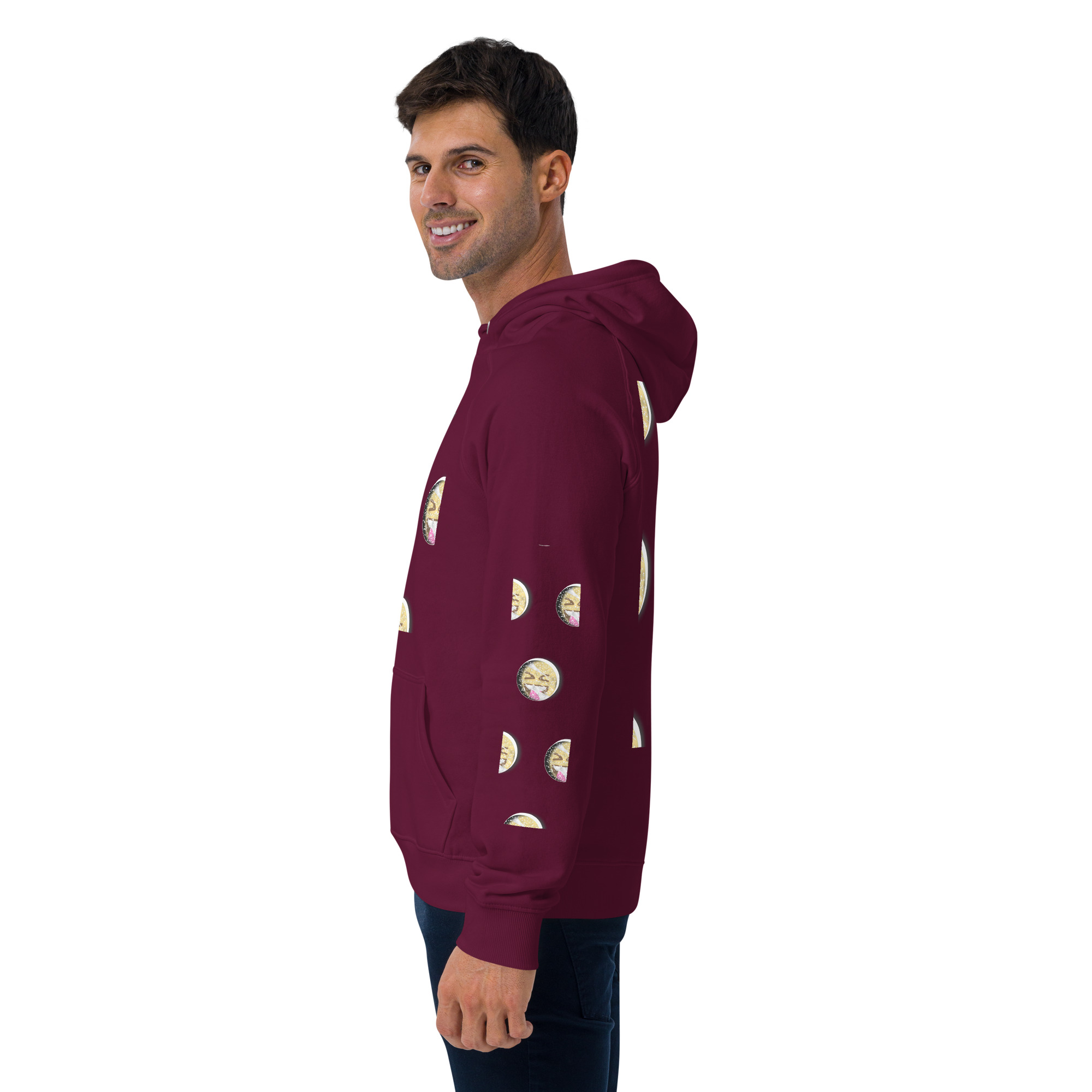 Unisex eco raglan hoodie - Image 15