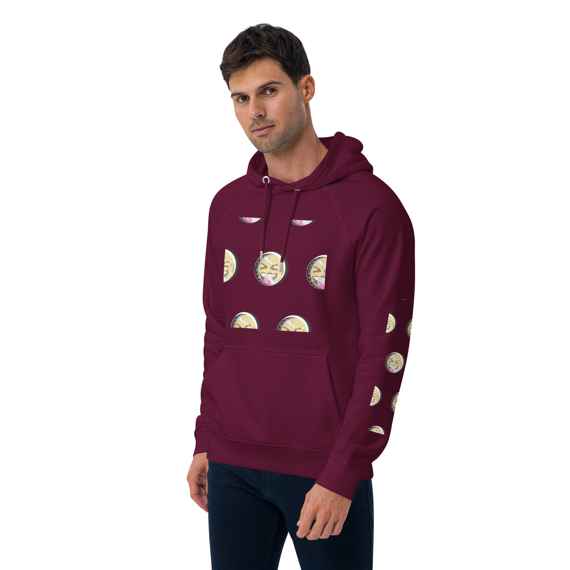 Unisex eco raglan hoodie - Image 16