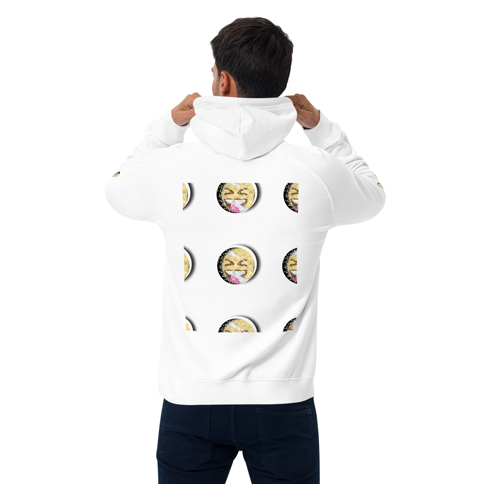 Unisex eco raglan hoodie - Image 49