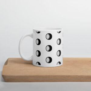 White glossy mug
