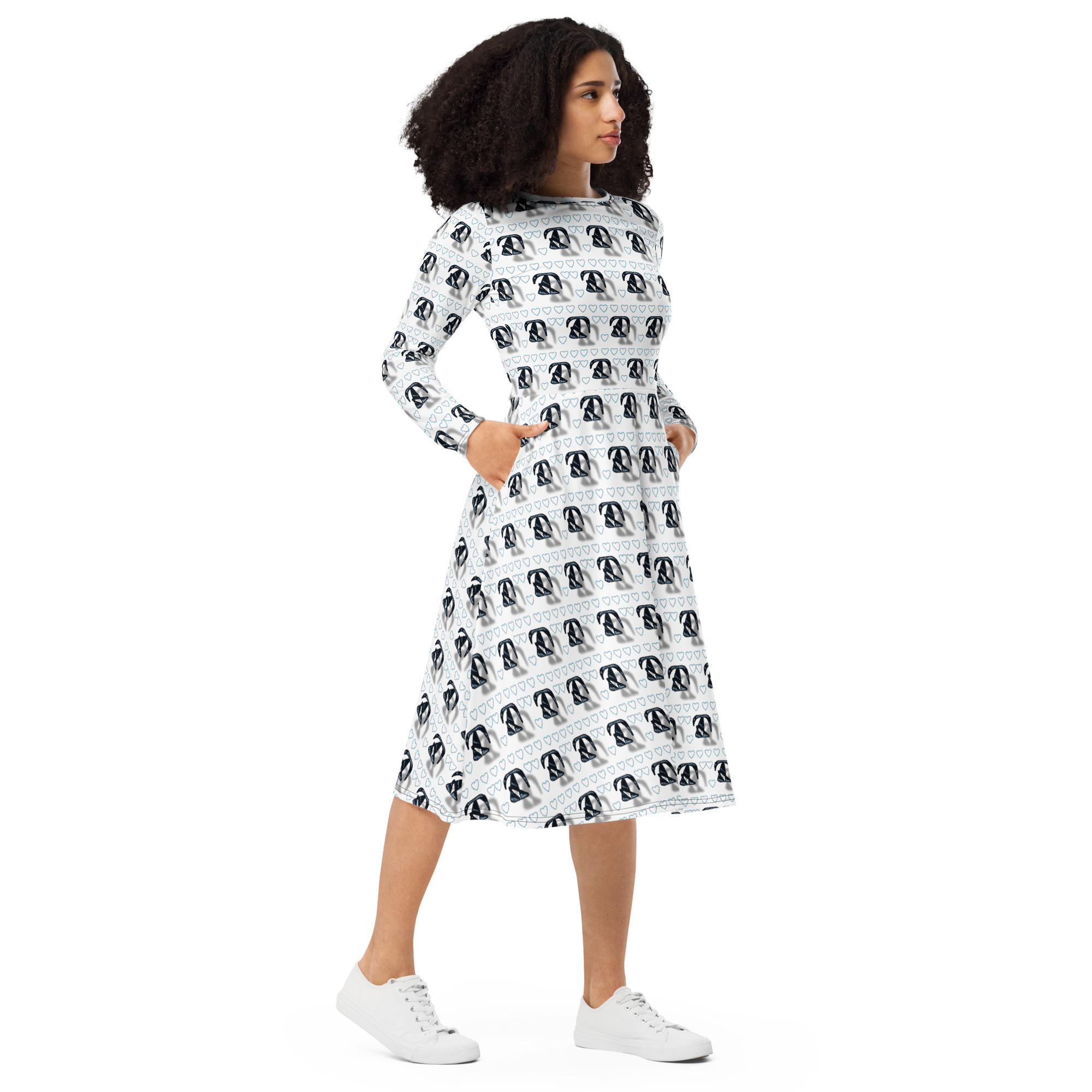 long sleeve midi dress - Image 4
