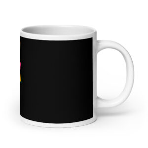 White glossy mug