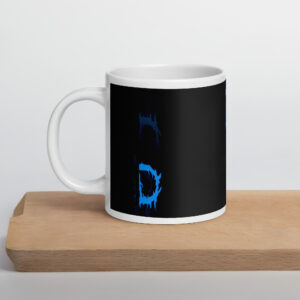 White glossy mug