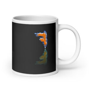 White glossy mug