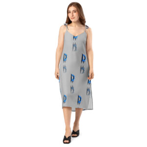 Tie-strap midi dress