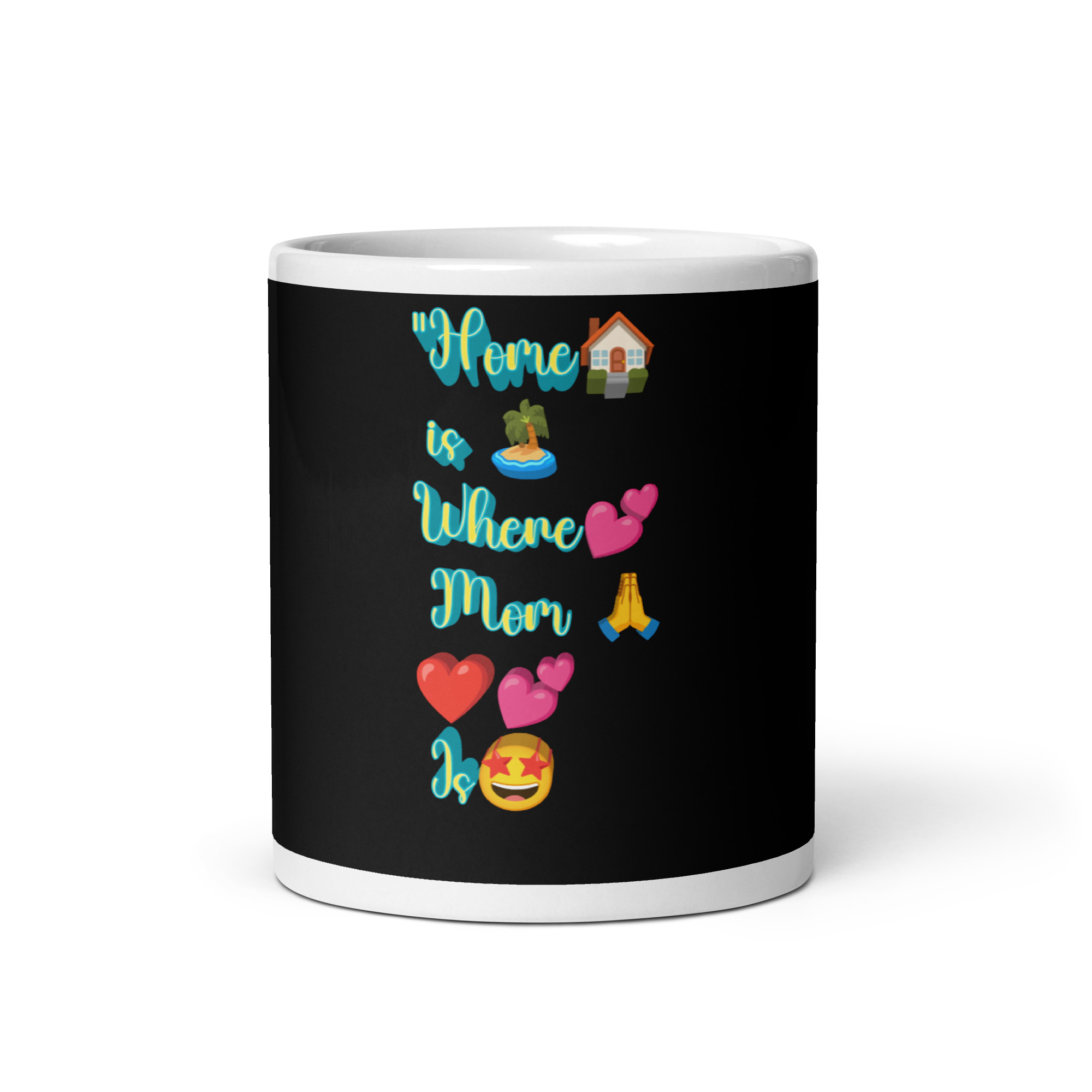 Home is Where White glossy mug - Image 9